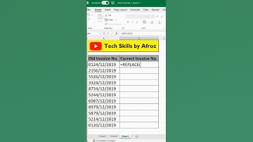 Replace Function in Excel | Excel tutoring | Excel shortcut| Excel function #shorts #youtubeshorts