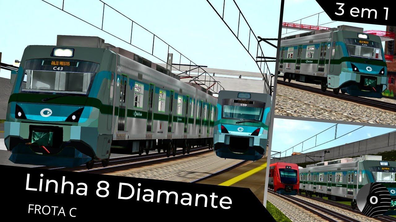 OpenBVE - LINHA 8 DIAMANTE com o TUE FROTA C da VIAMOBILIDADE! Itapevi X Osasco