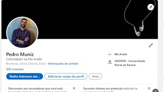 Como Gerar PDF do currículo no Linkedin