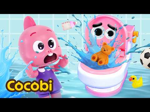 Don’t Put Toys in the Potty😱 Toilet Explosion! + More Songs for Kids | Cocobi