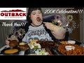 200k Subscriber Celebration with Outback Steakhouse Mukbang Steak & Ribs