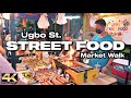 STREET FOOD PHILIPPINES - Ugbo St. Walk // Tondo Manila Philippines [4K]