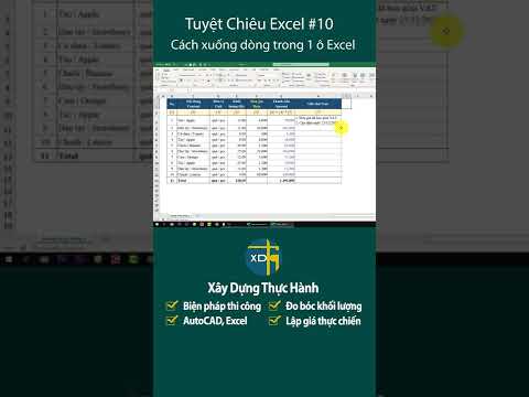 Mẹo xuống dòng trong 1 ô Excel | Mẹo thủ thuật Excel #10