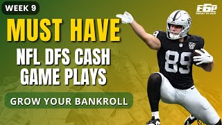 NFL DFS Week 9 Must-Have Cash Game Plays to Grow Your Bankroll
