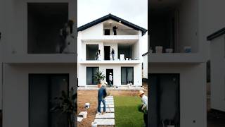 Building a Modern Dream Home from Scratch | Insane Front View Transformation #beforeandafter