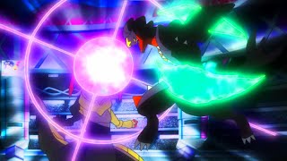 Iris vs Cynthia || Haxorus vs Mega Garchomp || Pokemon Journey Anime Episode 117 (English Sub)