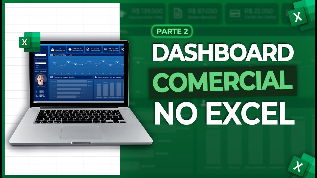 Dashboard Comercial no Excel