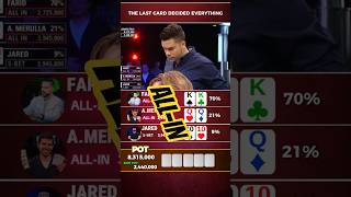The Last Card In Poker ! #poker #pokerand