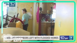 Lakeland neighbors stuck with flooded homes, say construction company and city left them with nowher