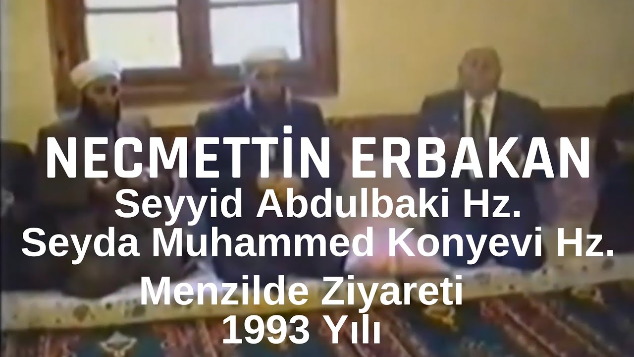 Necmeddin Erbakan Hoca, Menzilde Seyyid Abdulbaki Hz. Seyda Muhammed Konyevi Hz. 1993 yılı ziyareti.