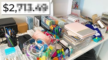 My HUGE Stationery Declutter 💜
