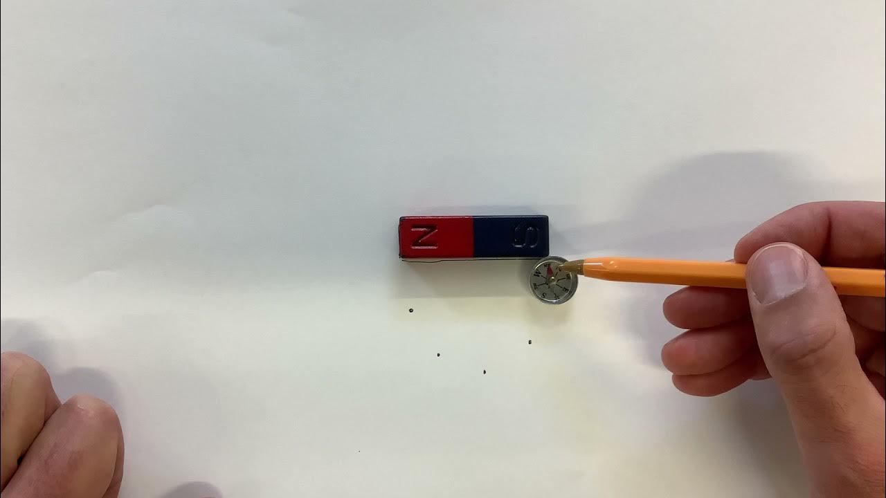 Plotting a field around a bar with a plotting compass