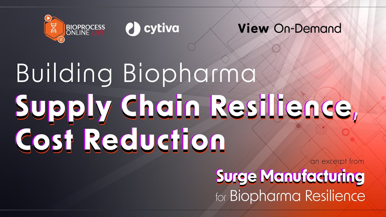 Building Biopharma Supply Chain Resilience, Cost Reduction - YouTube