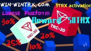 TRX website with a high profit of 25% on the first day, activation reward 10TRX highprofit #trxapp