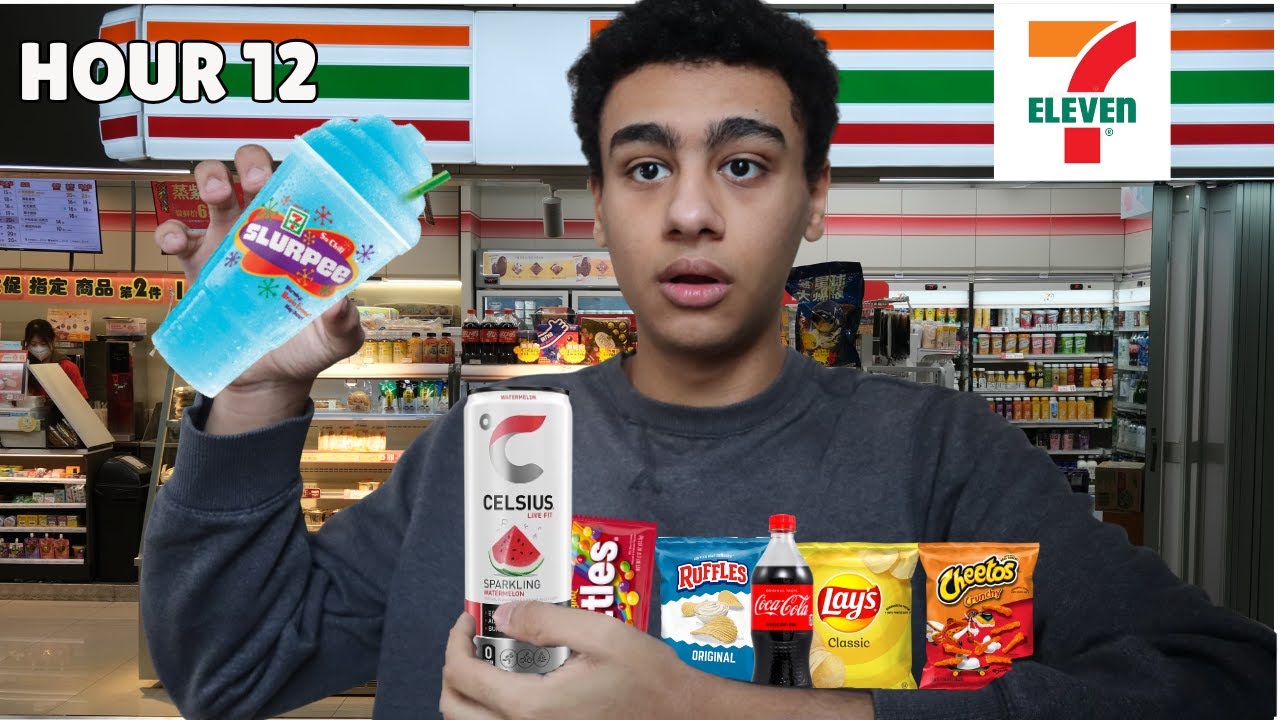I Ate ONLY 7-Eleven Food For 24 Hours!!