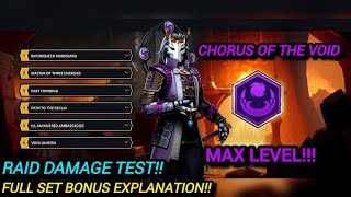 Shadow Fight 3: Chorus of the Void Lvl 6 Unlocked!! | Full Set Bonus Explained! & Raid Damage Test!