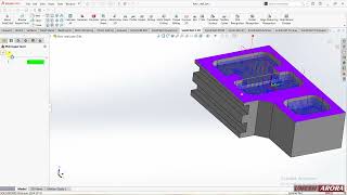 #SolidCAM #2 5D #4 Tslot contour
