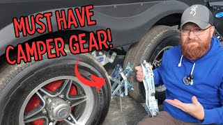 X-Chocks Wheel Stabilizers for Travel Trailer Overview | Prevents Tire Shift & Adds Stabilization