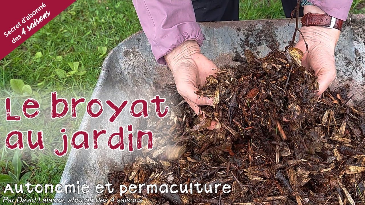 Le broyat au jardin  - Autonomie et permaculture avec David