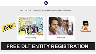 FREE Entity Registration on DLT Platform | JIO DLT Registration