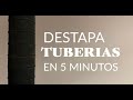 Como destapar tuberías en 5 minutos y sin químicos