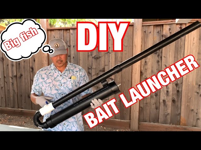 I Built A $90 Homemade FISHING CANNON! (DIY bait launcher) 