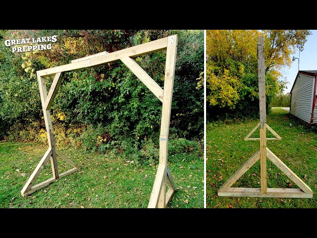 Skin Terring Using Rack Homemade Deer Skinning Rack - Homemade Ftempo