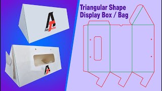 Information How to Create Triangle Display Box die cut / Template Perfect Tutorial on Adobe Illustrator 2024 Guide