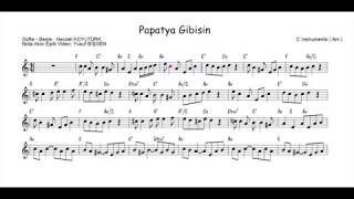 Nota Akor Eşlik - Papatya Gibisin - C Instruments ( La )