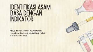 Praktikum Indikator Asam Basa 
