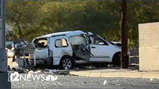 Woman dies after crash linked to earlier gun call in Phoenix