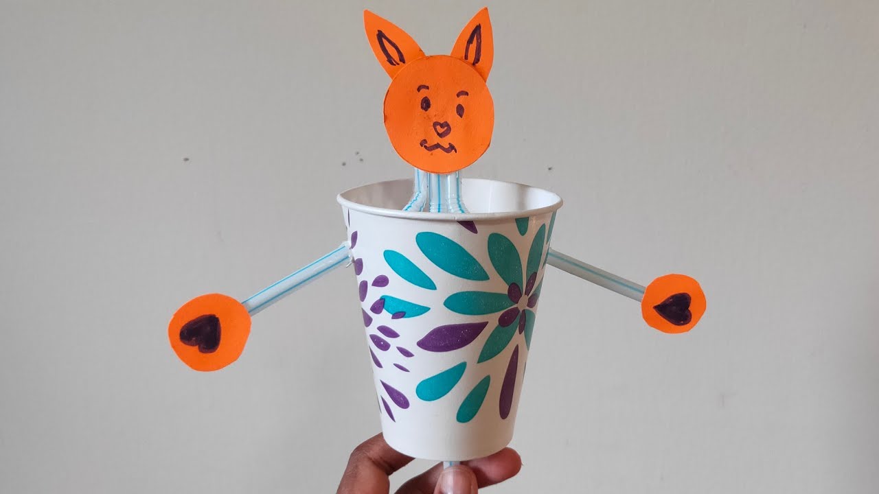 Simple and Easy Paper cup Rabbit Craft for kids Diy for kids Easy Paper Crafts Kids fun