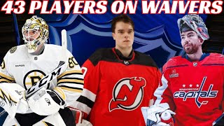 Huge NHL Waivers News: 43 Players on Waivers & Canes Claim Bussi, Hawks Sign Grzelcyk