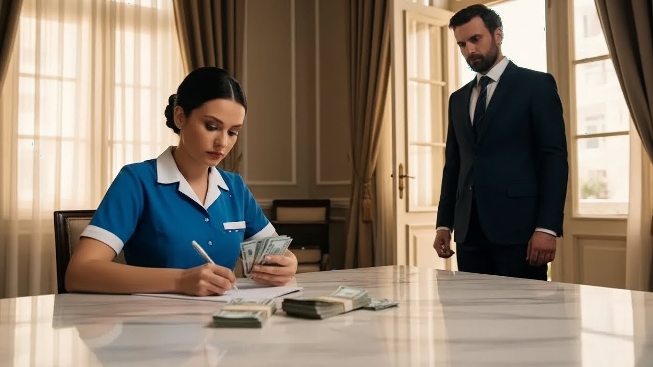 She Thought She Was Cleaning Without Witnesses The Millionaire Was Hiding Until He Saw the Signature