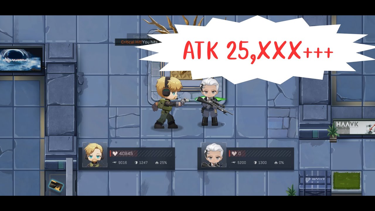 Delta Force Arknights Minigame Damage over 25,xxx VS Final Boss