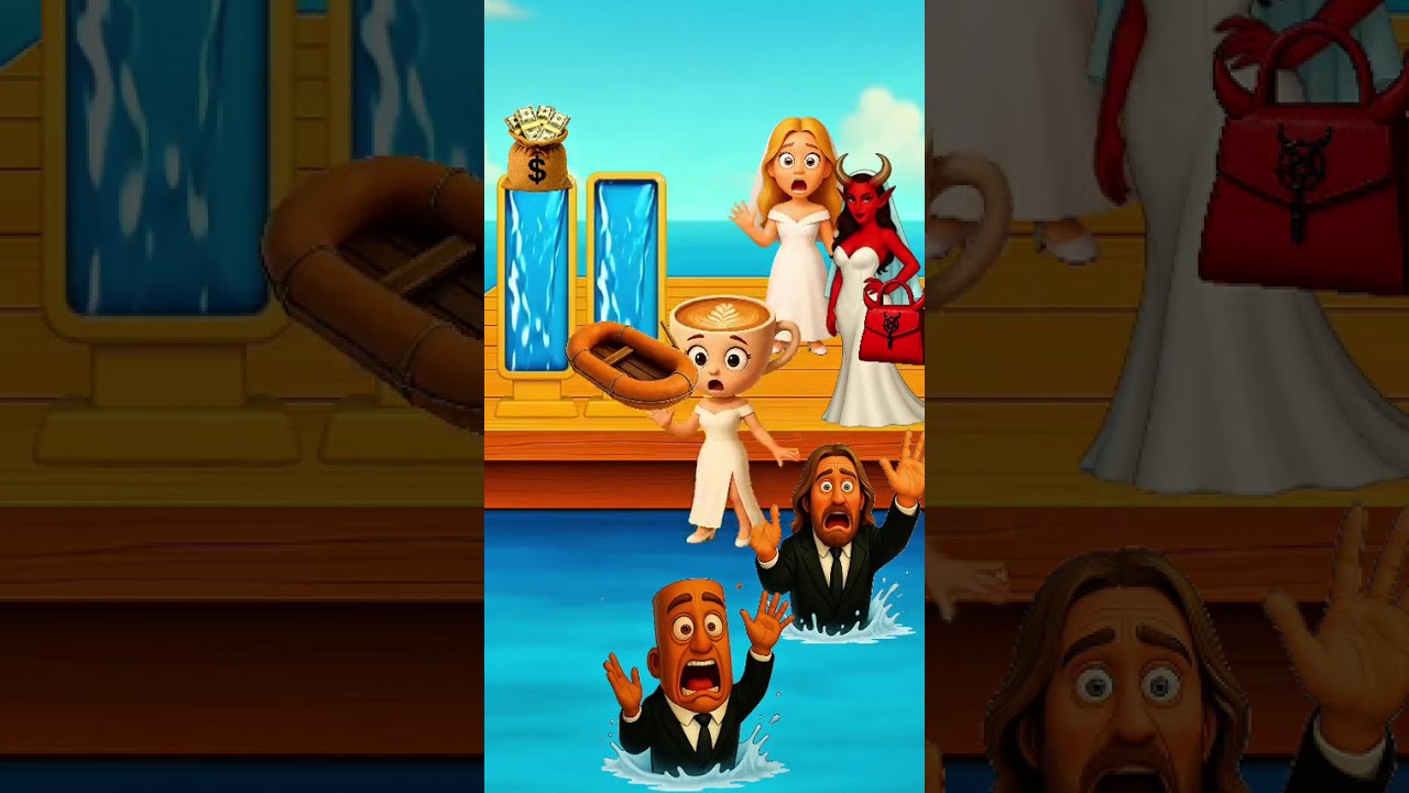 Jesus Is Drowning Will He Save Him Or Choose Money Shorts Usa Lovejesus Jesusquiz