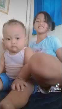 viral adik kakak main tiktok..