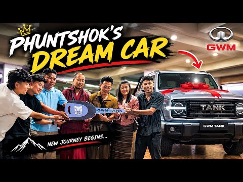 Phuntshok got his dream car