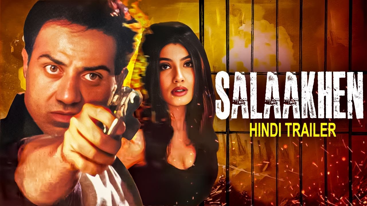 SALAAKHEN (1998) Hindi Trailer Sunny Deol, Raveena Tandon, Anupam