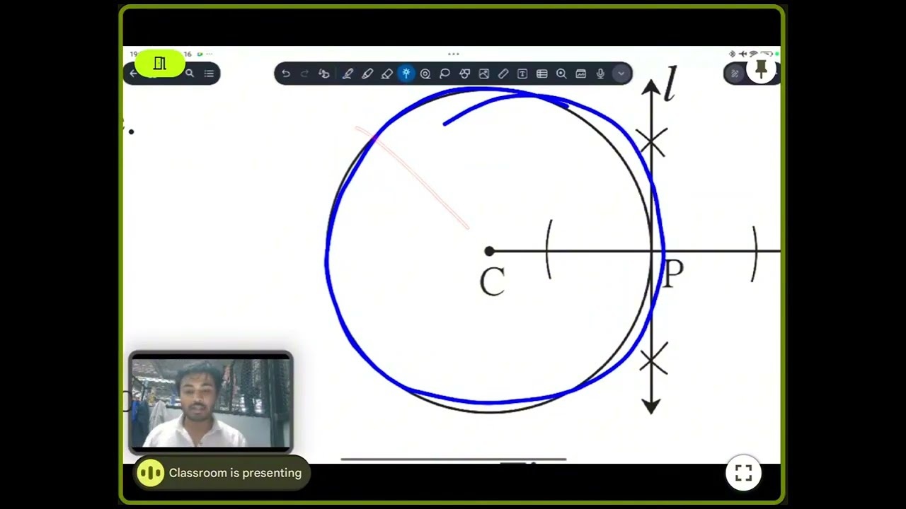 Drawing Tangent using Centre | Geometric Construction | Chapter 4 | Maths 2 | 10th | SSC