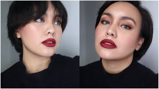 BOLD LIP  + NEW EYELINER TECHNIQUE | ALL AFFORDABLE MAKEUP | Miss Bea screenshot 1