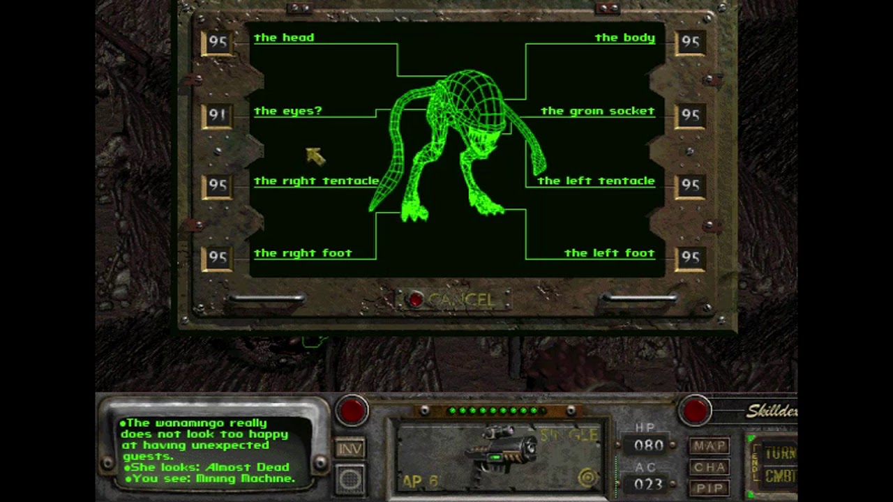 Fallout 2 Alien\Wanamingo Nest Dungeon YouTube