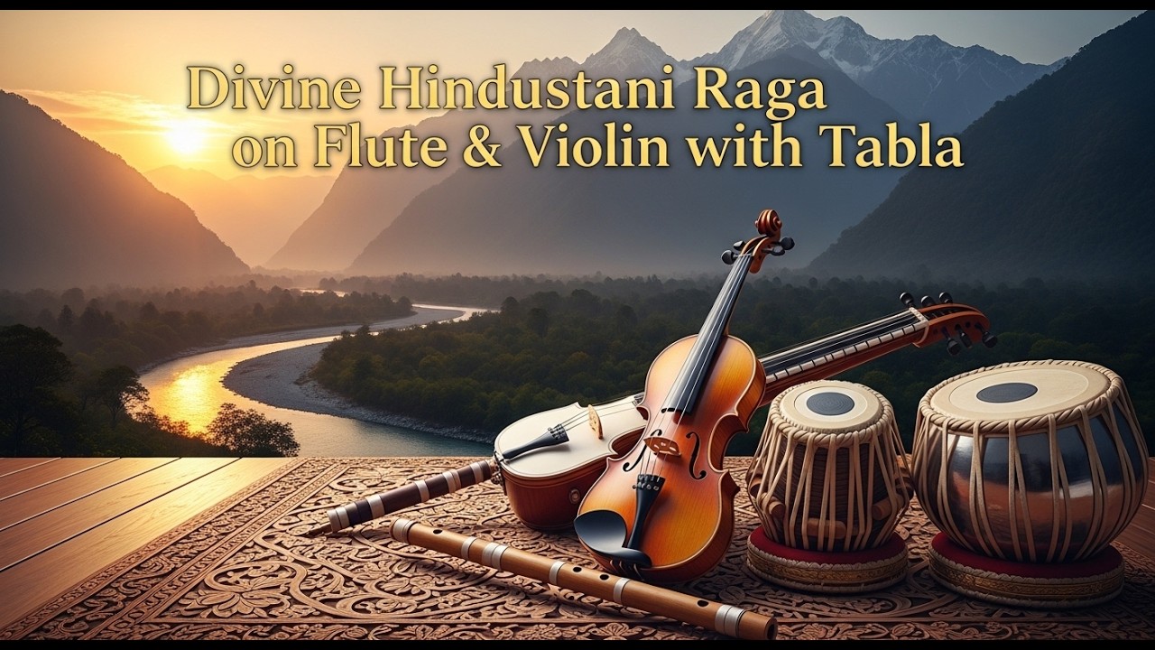 Divine Hindustani Raga on Flute & Violin with Tabla