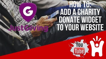 How To Add A Charity JustGiving Fundraising Widget To Your Website