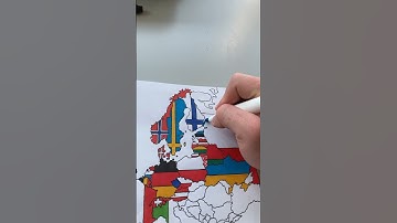 Watch me Draw RUSSIA 🇷🇺 on my Europe map - #flag #map #russia #shorts