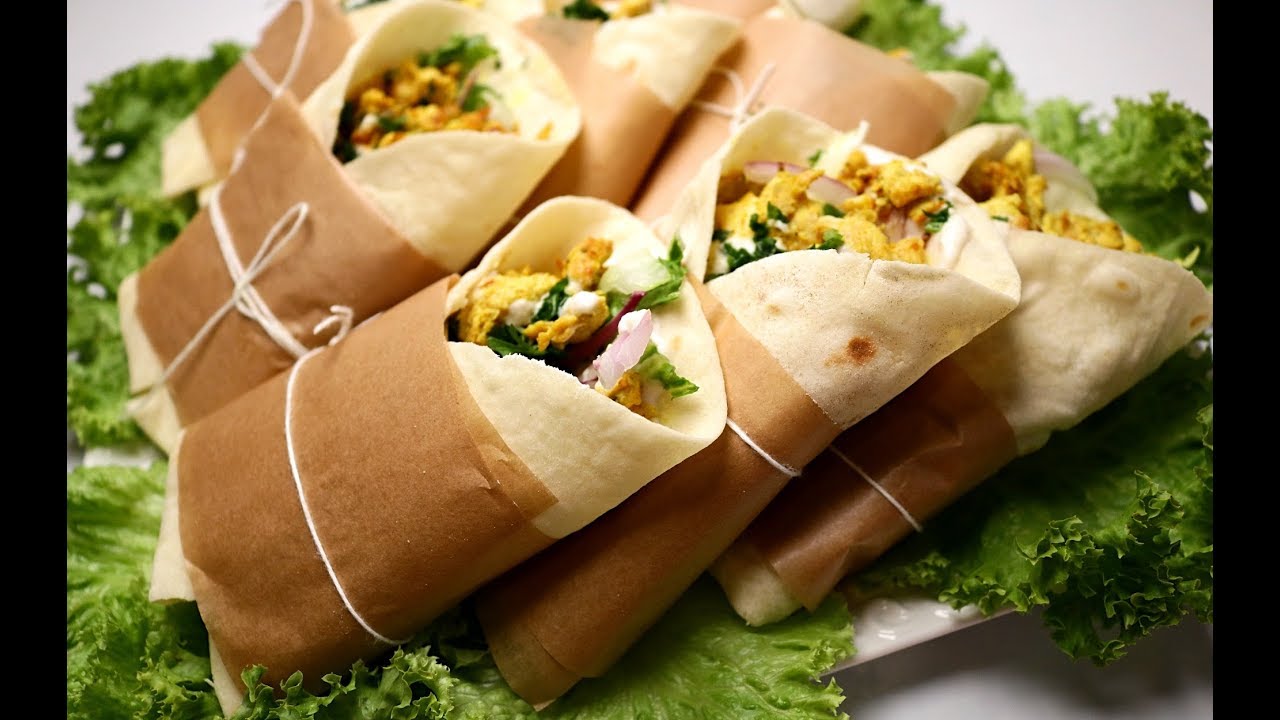 chawarma  شاورما دجاج  أكتر من رائعة بخبز تورتيلا و طحينة منزلية