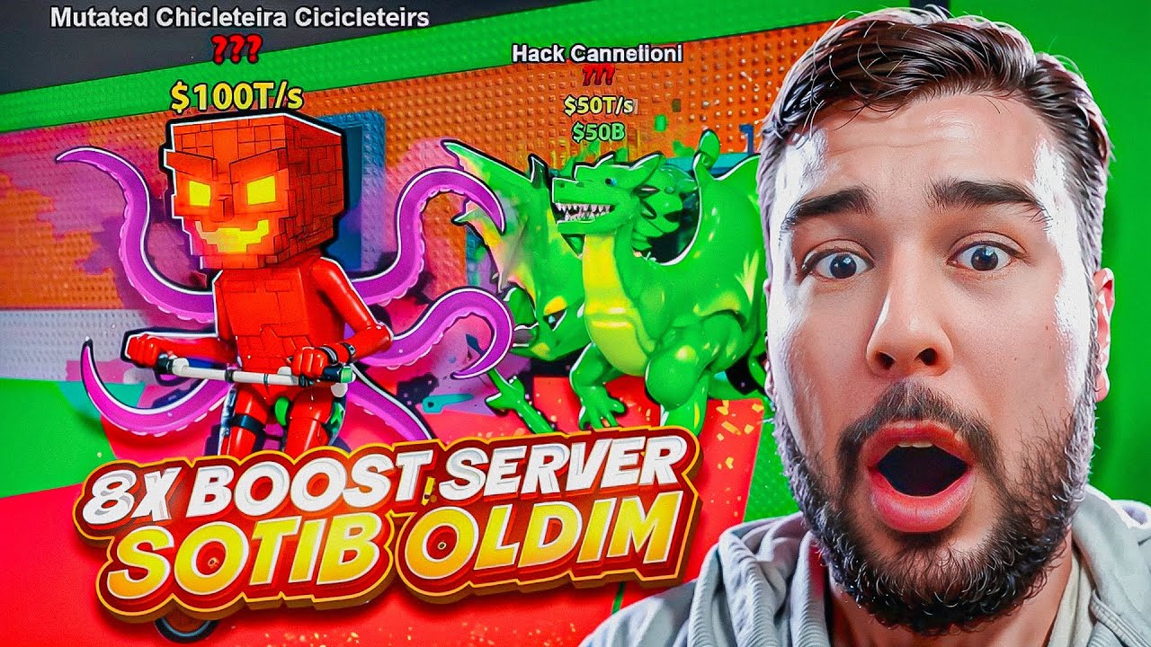 STEAL A BRAINROTGA EPIK QAYTISH. 8X OMADLI SERVER YOQDIM. TACO BAZA