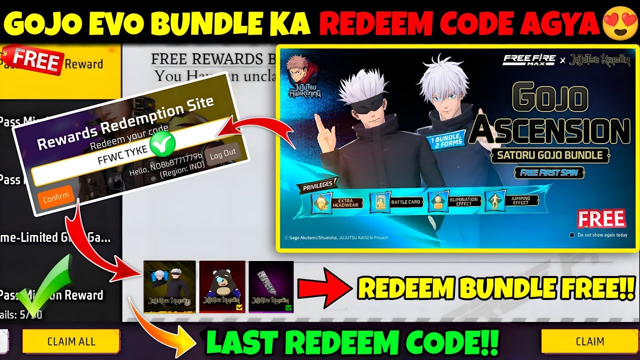 FREE FIRE REDEEM CODE TODAY 2 FEBRUARY |FF REWARDS REDEEM CODE | FF REDEEM CODE TODAY 2 FEBRUARY