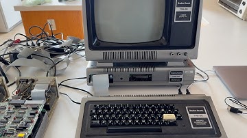 TRS-80 Model 1 disk drive demo #trs80 #retrocomputer