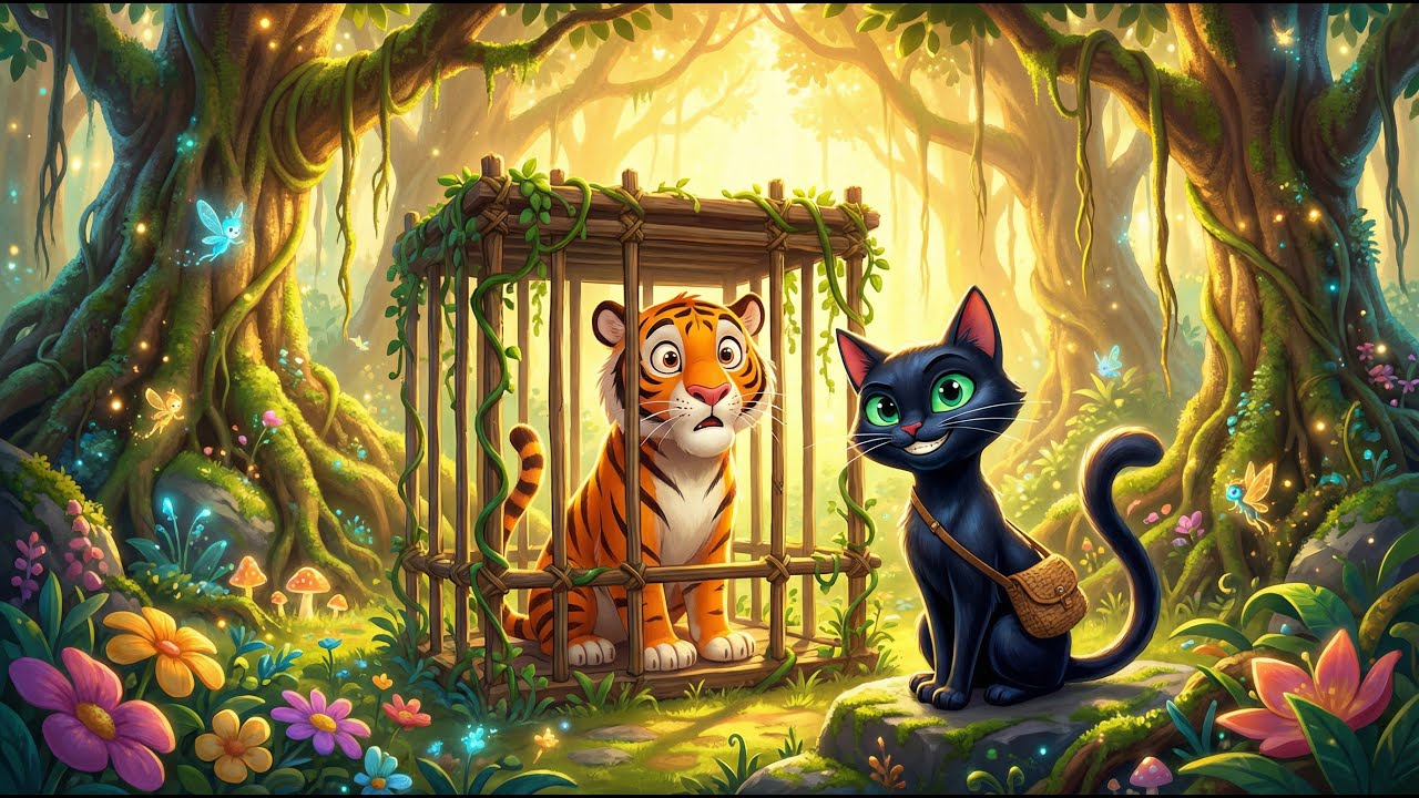 The Tiger and the Brahman | Indian Story with a Twist 🐯🐄 | Kids Moral Story